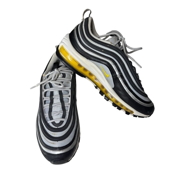Nike Air Max 97 GS Black Amarillo Silver 921522-010 Youth Size- 6Y - Picture 7 of 9